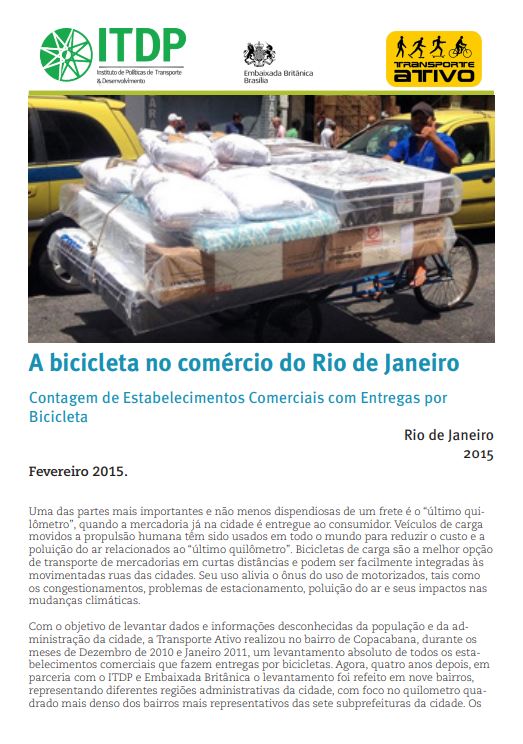 A bicicleta no comércio do Rio de Janeiro