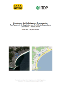 Contagem de ciclistas em Copacabana