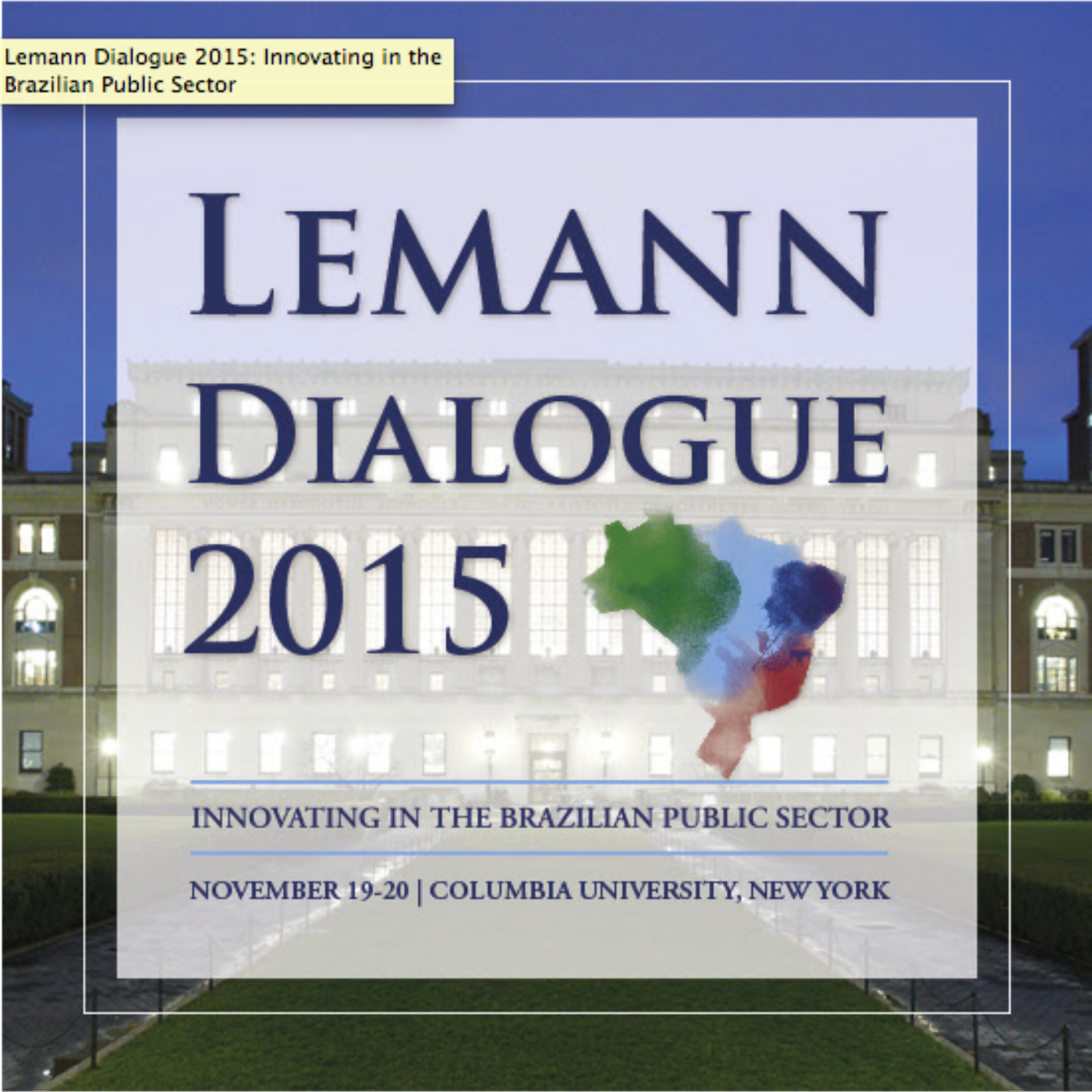 Lemann Dialogue 2015