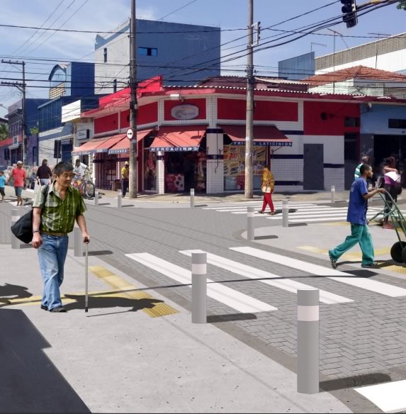 Requalificação urbana com redução de velocidade em São Miguel Paulista