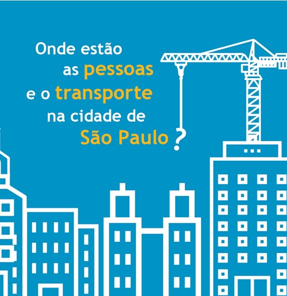 Infográfico aponta onde estão as pessoas e o transporte na cidade de  São Paulo