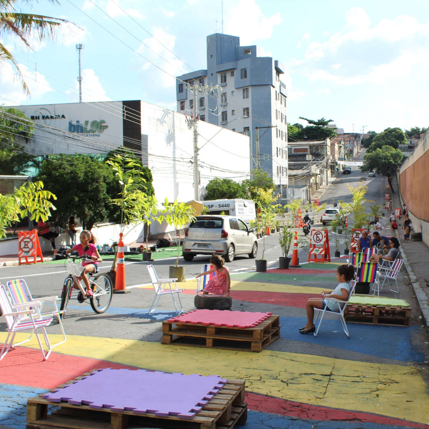 ITDP e BHTrans promovem intervenção urbana temporária no Bairro do Cachoeirinha, em Belo Horizonte
