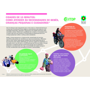 Cidades de 15 minutos: como atender às necessidades de bebês, crianças pequenas e cuidadores